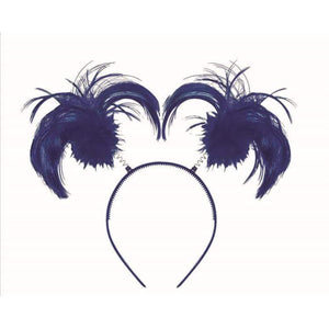 Amscan_OO Hats & Headwear - Headbands & Boppers Navy Headbopper Ponytail 20cm x 12.7cm Each