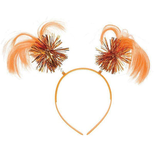 Amscan_OO Hats & Headwear - Headbands & Boppers Orange Headbopper Ponytail 20cm x 12.7cm Each