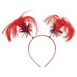 Amscan_OO Hats & Headwear - Headbands & Boppers Red Headbopper Ponytail 20cm x 12.7cm Each