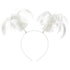 White Headbopper Ponytail 20cm x 12.7cm Each
