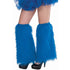 Blue Plush Leg Warmers 1 Pair