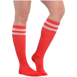 Amscan_OO Hosiery & Tutus - Socks & Legwarmers Red Striped Knee Socks 2pk