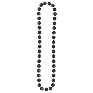 Amscan_OO Jewellery Black Jumbo Ball Bead Necklace 116cm Each