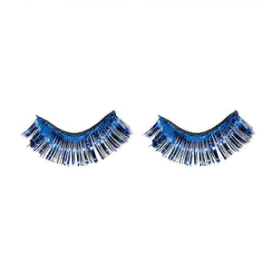 Amscan_OO Make Up & Prosthetics - EyeMakeUp, Lash Blue Tinsel Eyelashes 1.2cm x 2.5cm Each