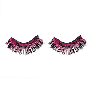 Amscan_OO Make Up & Prosthetics - EyeMakeUp, Lash Burgundy Tinsel Eyelashes 1.2cm x 2.5cm Each