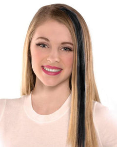 Amscan_OO Make Up & Prosthetics - Hair Color, Clip Black Hair Extensions Each