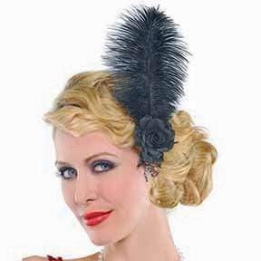 Amscan_OO Make Up & Prosthetics - Hair Color,Clip Jazzy Feather Hairclip Each