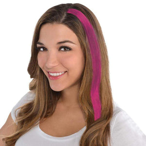 Amscan_OO Make Up & Prosthetics - Hair Color, Clip Pink Hair Extensions Each