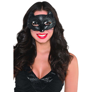 Amscan_OO Mask - Animal Masks Black Fancy Cat Mask Each