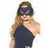 Fancy Black Cat Feather Marabou Mask Each