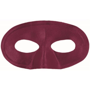Amscan_OO Mask - Hero Burgundy Eye Mask 10cm x 18cm Each