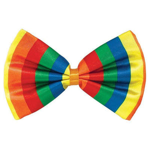 Amscan_OO Suspenders, Ties & Belts - Bow Ties Rainbow Bowtie 8cm x 15cm Each