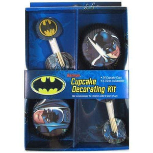 Amscan_OO Tableware - Cupcake Stand & Cases Batman Cupcake Decorating Kit 24pk