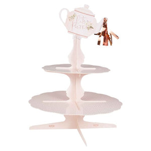 Tableware - Cupcake Stand & Cases Lets Par Tea Floral Tea Pot Cake Stand 36cm x 34.5cm Each