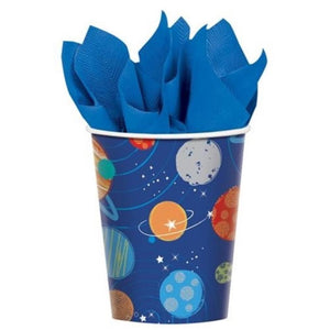 Amscan_OO Tableware - Cups Blast Off Birthday Paper Cups 266ml 8pk