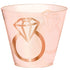 Blush Wedding Hot Stamped Diamond Plastic Tumblers 266ml 30pk