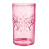 Boho Vibes Pink Floral Plastic Debossed Tumbler 532ml Each