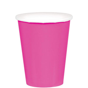 Amscan_OO Tableware - Cups Bright Pink Caribbean Blue Paper Cups 266ml 20pk