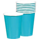 Amscan_OO Tableware - Cups Caribbean Blue Blush Pink Paper Cups 266ml 20pk