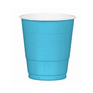 Amscan_OO Tableware - Cups Caribbean Blue Navy Flag Blue Premium Plastic Cups 355ml 20pk