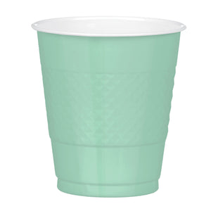 Amscan_OO Tableware - Cups Cool Mint Caribbean Blue Premium Plastic Cups 355ml 20pk