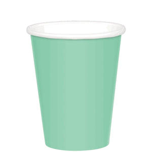 Amscan_OO Tableware - Cups Cool Mint Navy Flag Blue Paper Cups 266ml 20pk