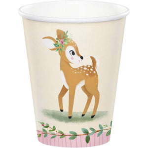 Amscan_OO Tableware - Cups Deer Little One Paper Cups 266ml 8pk