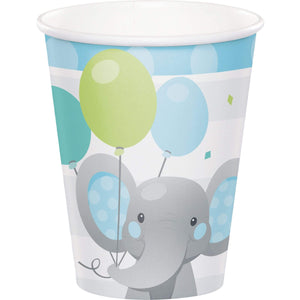 Amscan_OO Tableware - Cups Enchanting Elephant Boy Paper Cups 266ml 8pk