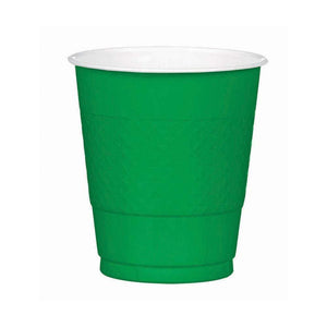 Amscan_OO Tableware - Cups Festive Green Apple Red Premium Plastic Cups 355ml 20pk