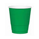 Amscan_OO Tableware - Cups Festive Green Festive Green Premium Plastic Cups 355ml 20pk