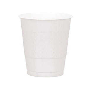 Amscan_OO Tableware - Cups Frosty White Apple Red Premium Plastic Cups 355ml 20pk