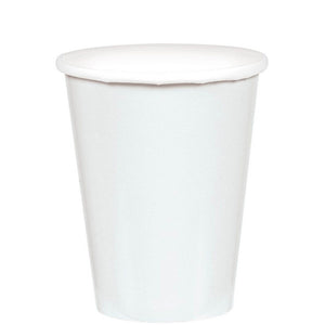 Amscan_OO Tableware - Cups Frosty White Navy Flag Blue Paper Cups 266ml 20pk