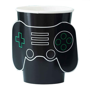 Tableware - Cups Game Controller Pop Out Controller Paper Cups 266ml 8pk