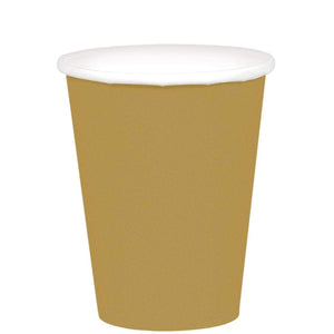 Amscan_OO Tableware - Cups Gold Apple Red Paper Cups 266ml 20pk