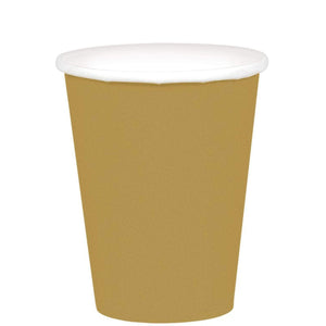 Amscan_OO Tableware - Cups Gold Navy Flag Blue Paper Cups 266ml 20pk