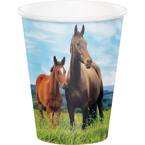 Amscan_OO Tableware - Cups Horse and Pony Cups Paper 266ml 8pk