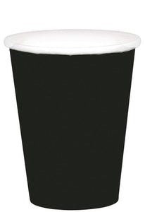 Amscan_OO Tableware - Cups Jet Black Bright Royal Blue Paper Cups 266ml 20pk