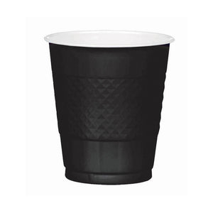 Amscan_OO Tableware - Cups Jet Black Jet Black Premium Plastic Cups 355ml 20pk