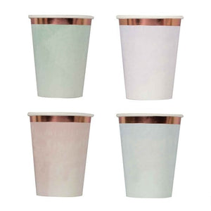 Tableware - Cups Mix It Up Pastel Mixed Pack Foiled Paper Cups 266ml 8pk