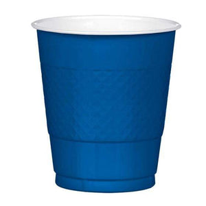 Amscan_OO Tableware - Cups Navy Flag Blue Navy Flag Blue Premium Plastic Cups 355ml 20pk