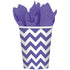 New Purple Chevron Cups 266ml 8Pk