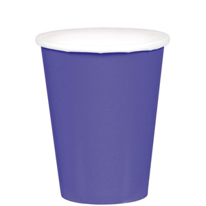 Amscan_OO Tableware - Cups New Purple Navy Flag Blue Paper Cups 266ml 20pk