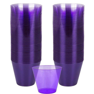 Amscan_OO Tableware - Cups New Purple Plastic Tumbler 266ml 72pk