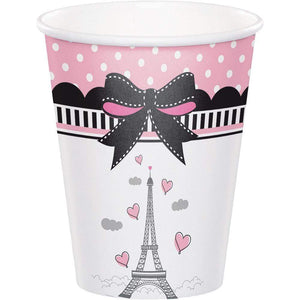 Amscan_OO Tableware - Cups Party in Paris Paper Cups 266ml 8pk