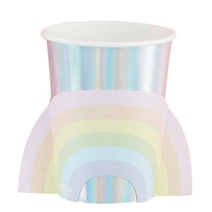 Tableware - Cups Pastel Party Rainbow Cup 266ml 8pk