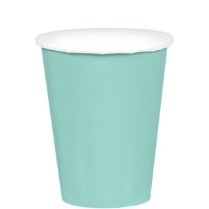 Amscan_OO Tableware - Cups Robin's Egg Blue Blush Pink Paper Cups 266ml 20pk