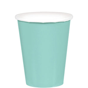 Amscan_OO Tableware - Cups Robin's Egg Blue Navy Flag Blue Paper Cups 266ml 20pk