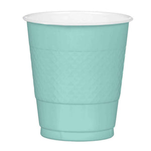 Amscan_OO Tableware - Cups Robin's Egg Blue Premium Plastic Cups 355ml 20pk