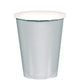 Amscan_OO Tableware - Cups Silver Navy Flag Blue Paper Cups 266ml 20pk