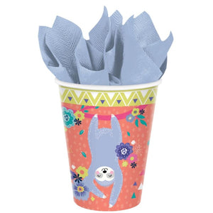 Amscan_OO Tableware - Cups Sloth Paper Cups 266ml 8pk